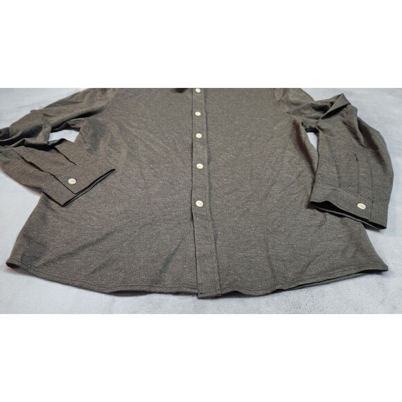 Julian & Mark Men's Large Olive Heavy Mix Twill Long Sleeve Shirt NWT - Picture 5 of 9